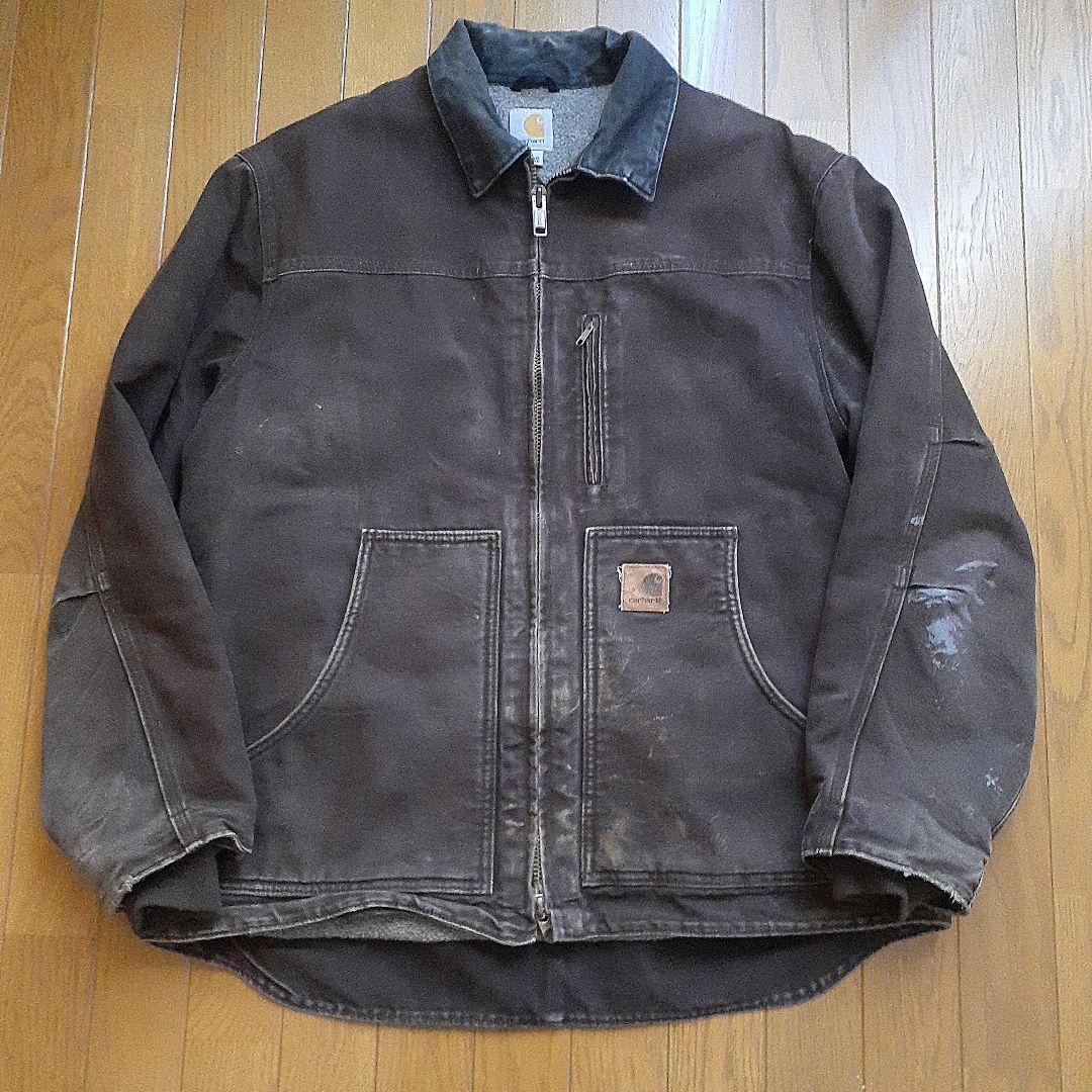 carharttトラディショナルジャケットC61DKB ダークブラウン フェード