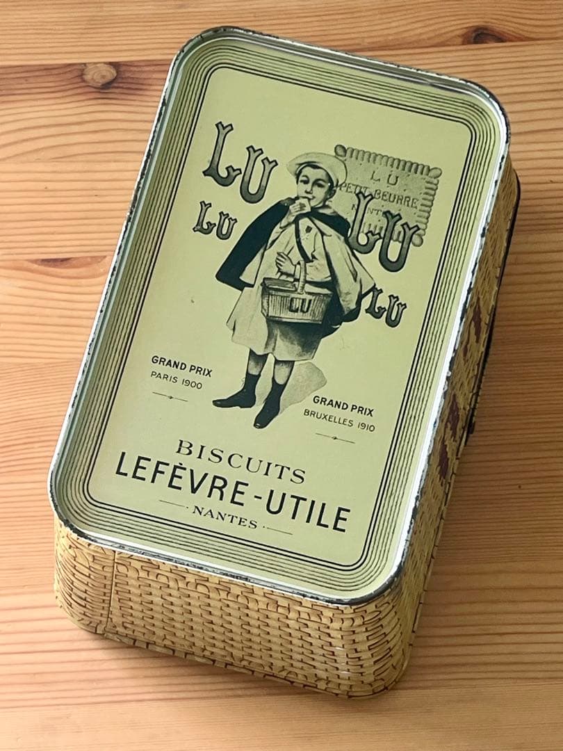 LU ビスケット バスケット パニエ 缶 /フランス ハグオーワー　マチルド