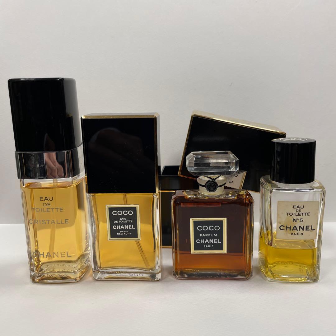 シャネル クリスタル COCO No5香水セット 4本