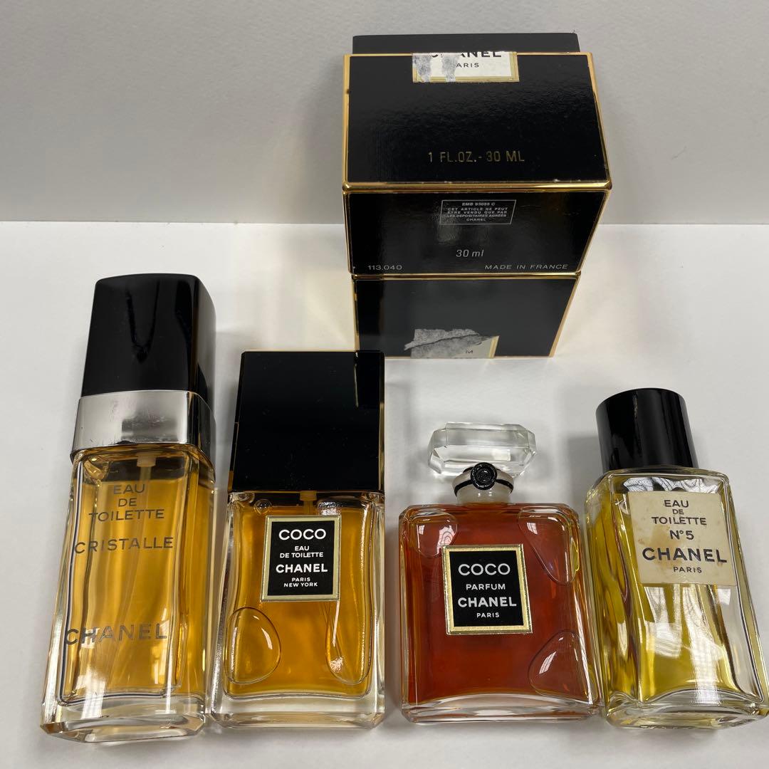 シャネル クリスタル COCO No5香水セット 4本