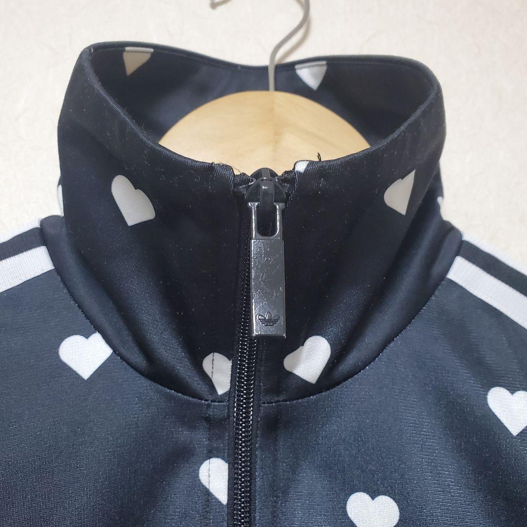 GW SALE価格【限定品】 adidas 希少モデル ハート柄ジャージ 黒 S
