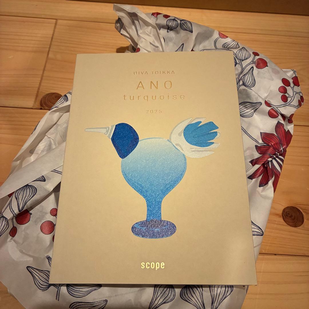 置物 Birds by Toikka ANO Turquoise Scope 25th