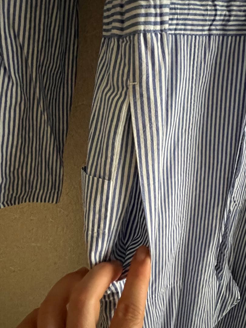 “ヴェリテクール”コットンオールインワン・ストライプ