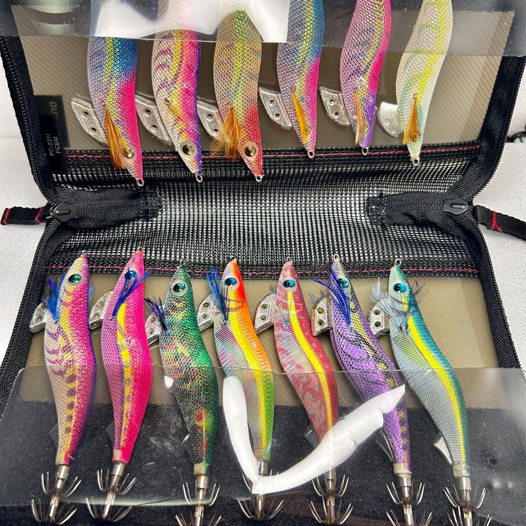 YAMASHITAエギ王K 3.0〜3.5号 まとめ売り13個　エギケース付