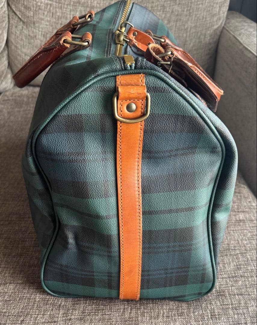 ポロラルフローレン ボストンバッグ チェック ２WAY ヴィンテージ