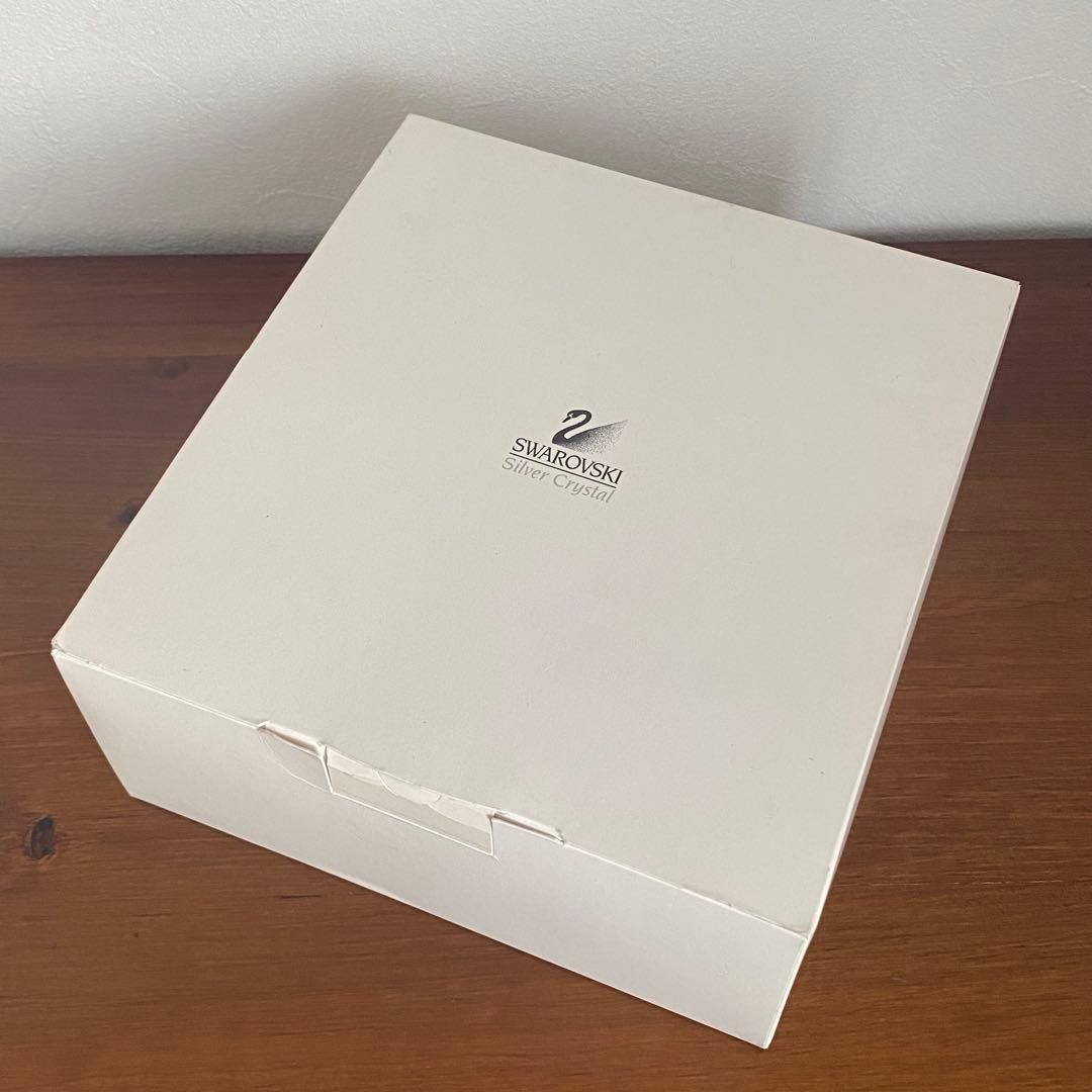 【訳あり】SWAROVSKI スワロフスキー クリスタル サギ 置物