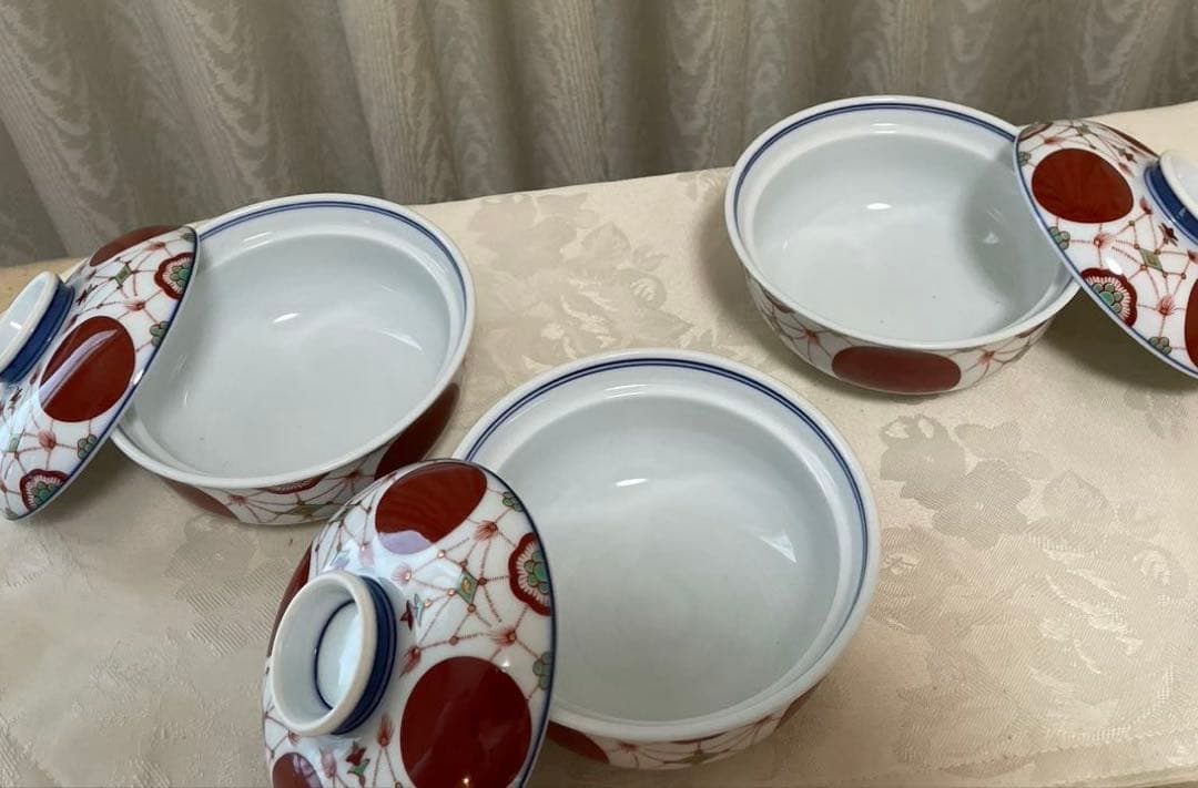 掛各窯作 有田焼蓋付鉢 蓋付碗