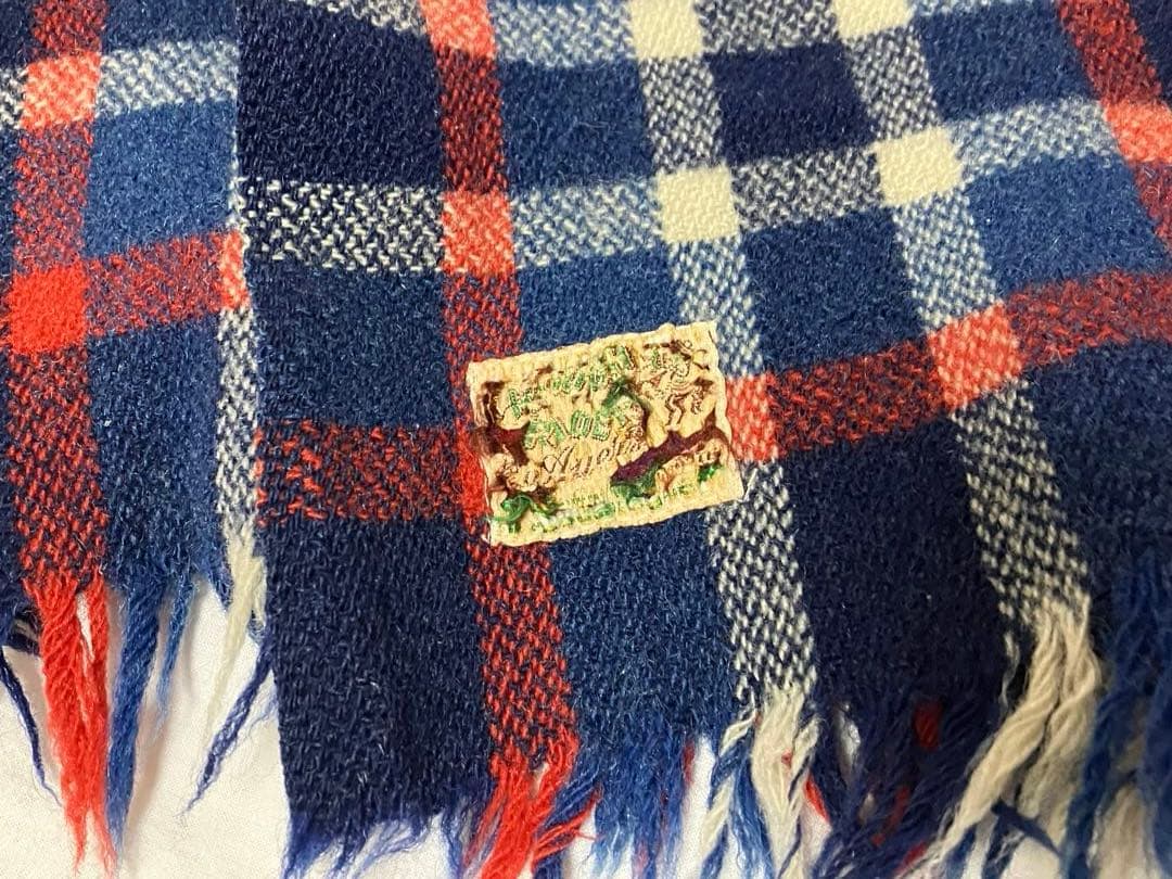 50〜60s vintage ウールブランケット　チェック