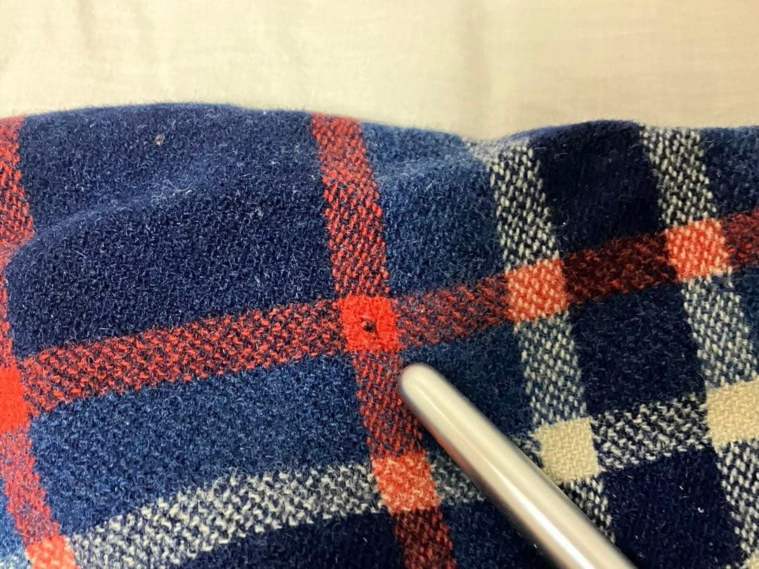 50〜60s vintage ウールブランケット　チェック