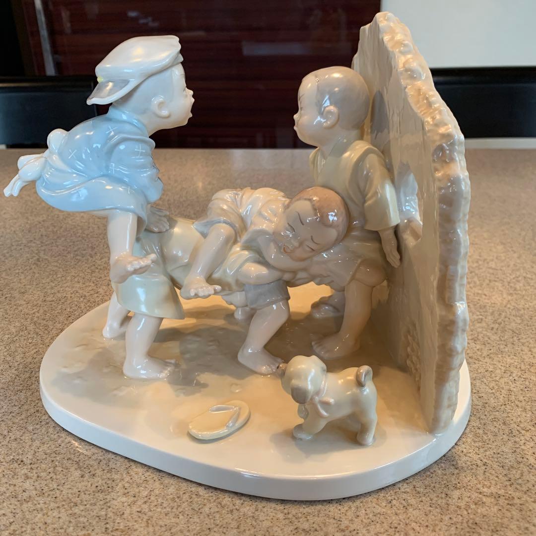 ゆう　乃りたけ陶房 小島豪作　童人形シリーズ　【馬跳び】