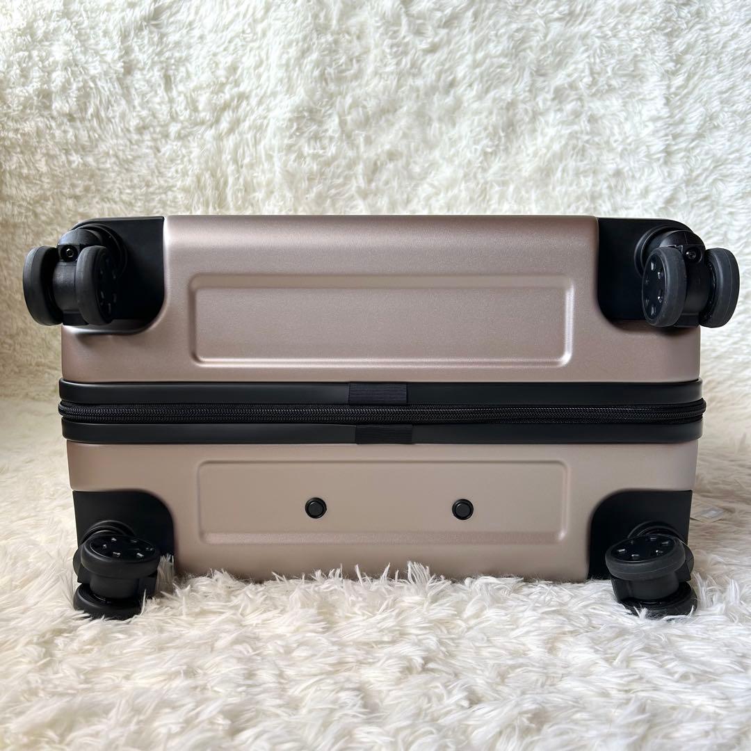 未使用　無印良品　バーを自由に調整出来るキャリー　75L 4輪　ベージュ