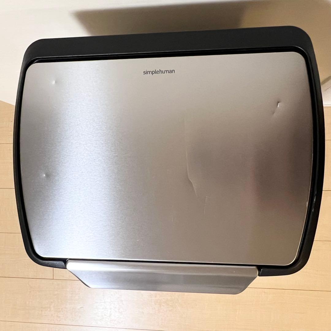 simplehuman レクタンギュラータッチバーカン 30L シルバー