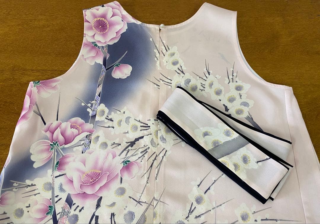 3287 着物　リメイク　ドレス　ワンピース