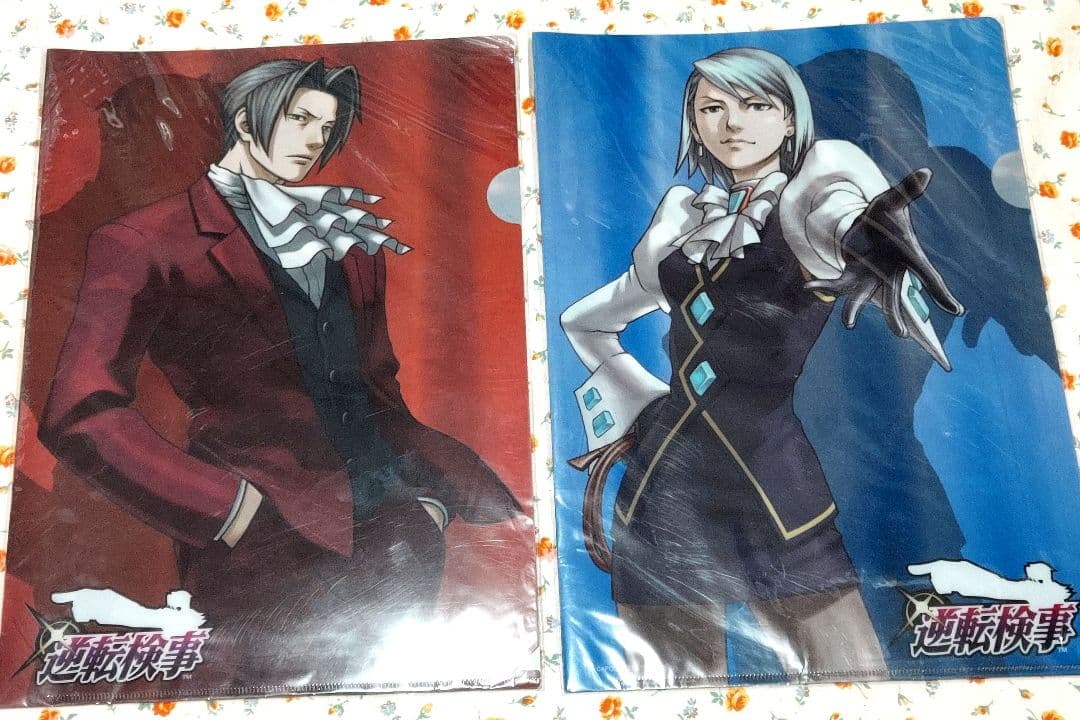 逆転検事 逆転裁判 クリアファイル セット 御剣怜侍 狩魔冥