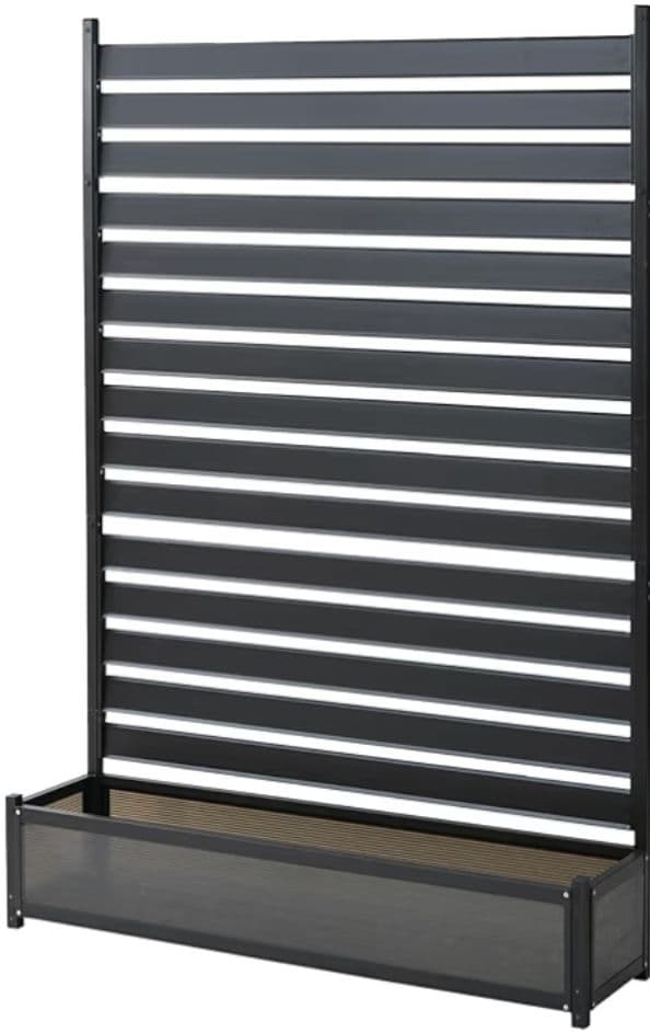 ガーデンマスター アルミプランターフェンス 目隠し ダークブラウン つ297