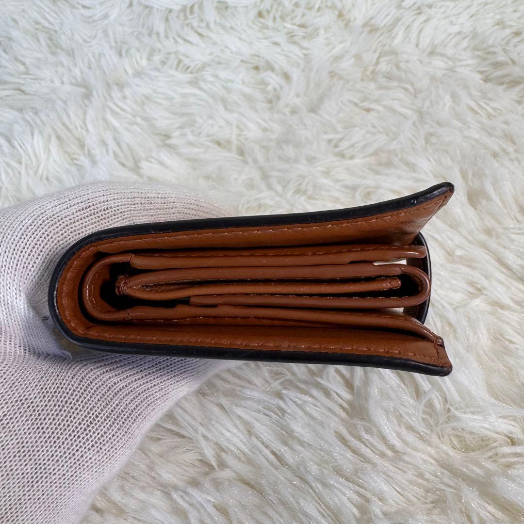 CELINE セリーヌ 折り財布 トリオンフ マカダム PVC レザー 多収納