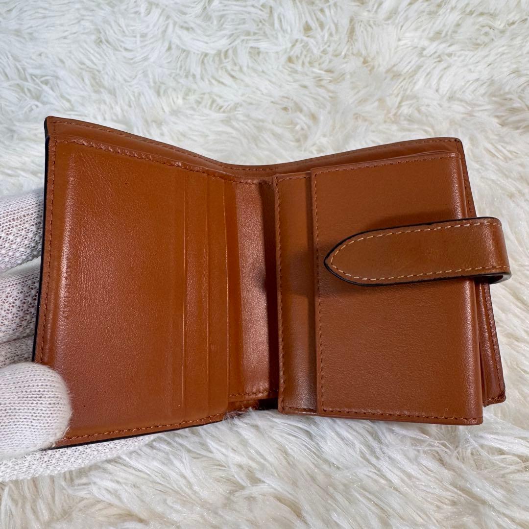 CELINE セリーヌ 折り財布 トリオンフ マカダム PVC レザー 多収納