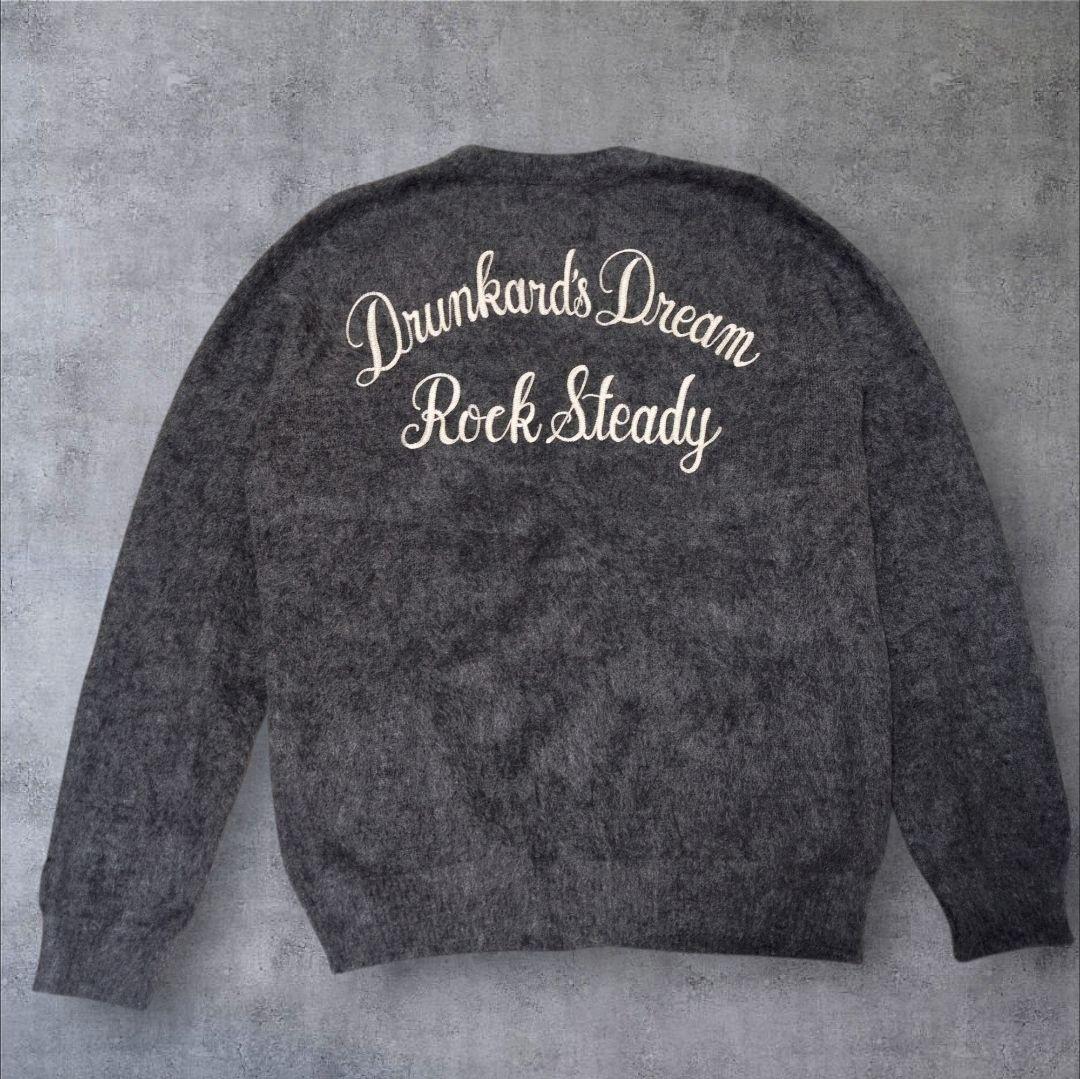 WACKO MARIA モヘアカーディガン 刺繍 ニット グレー ワコマリア