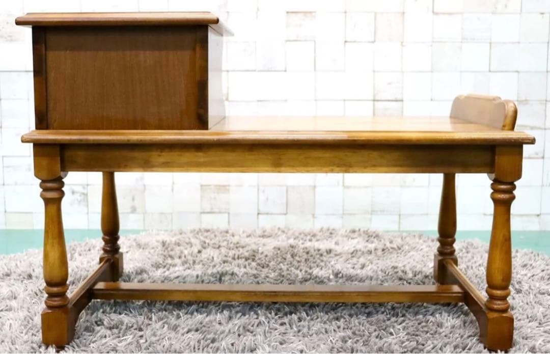 GMFS393○karimoku / カリモク コロニアル 電話台 FAX台