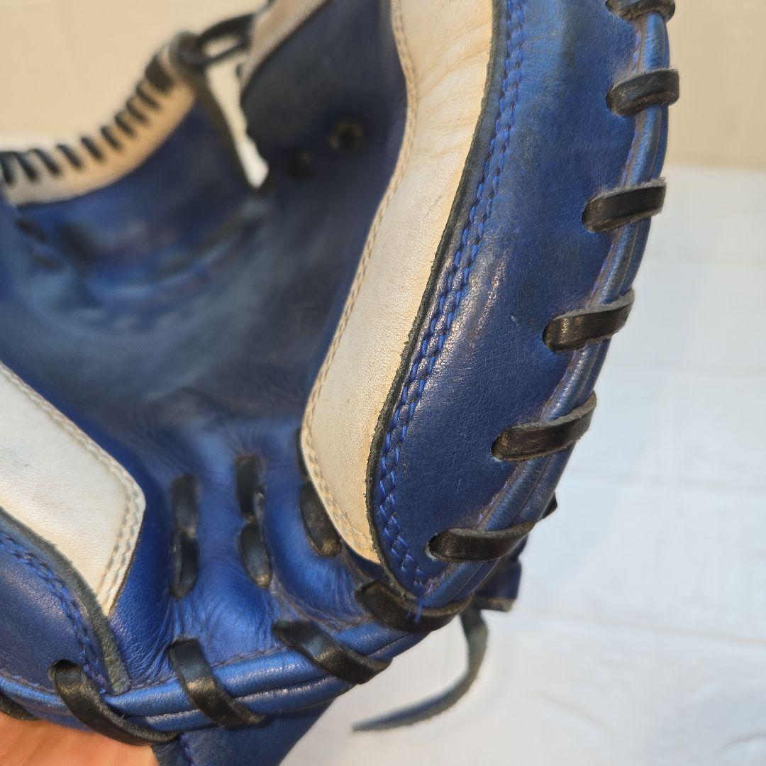 髙橋公平 ゼット 日本製 旧ラベル 軟式キャッチャーミット ブルー