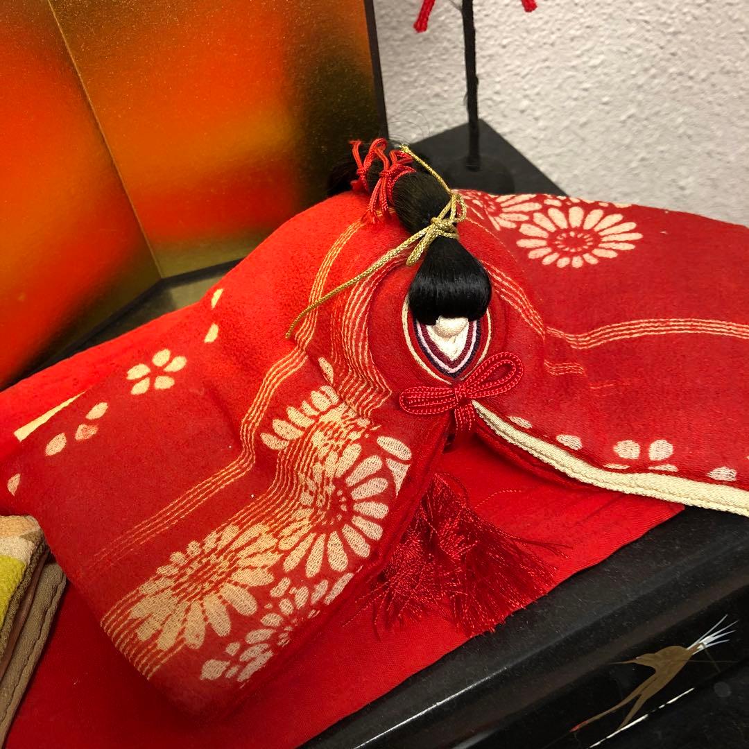 お雛様　古布　① 江戸ちりめん　手作り雛