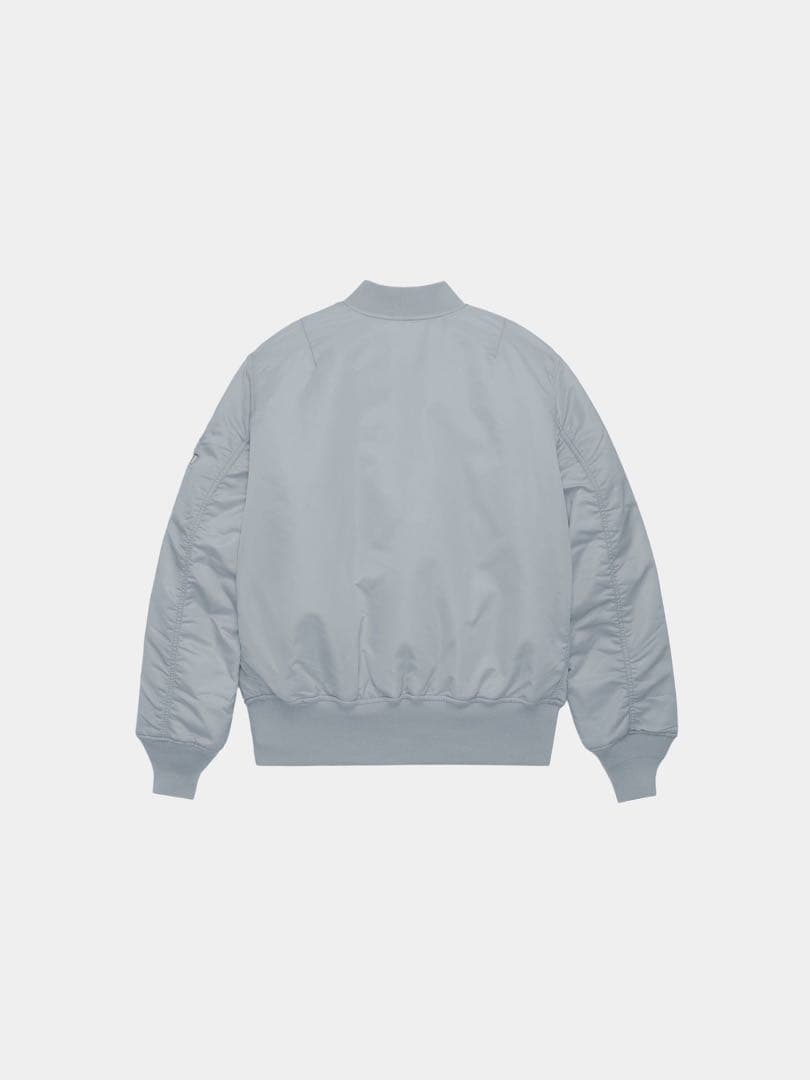 グレー MA-1 フライトジャケット　アルファシルバー