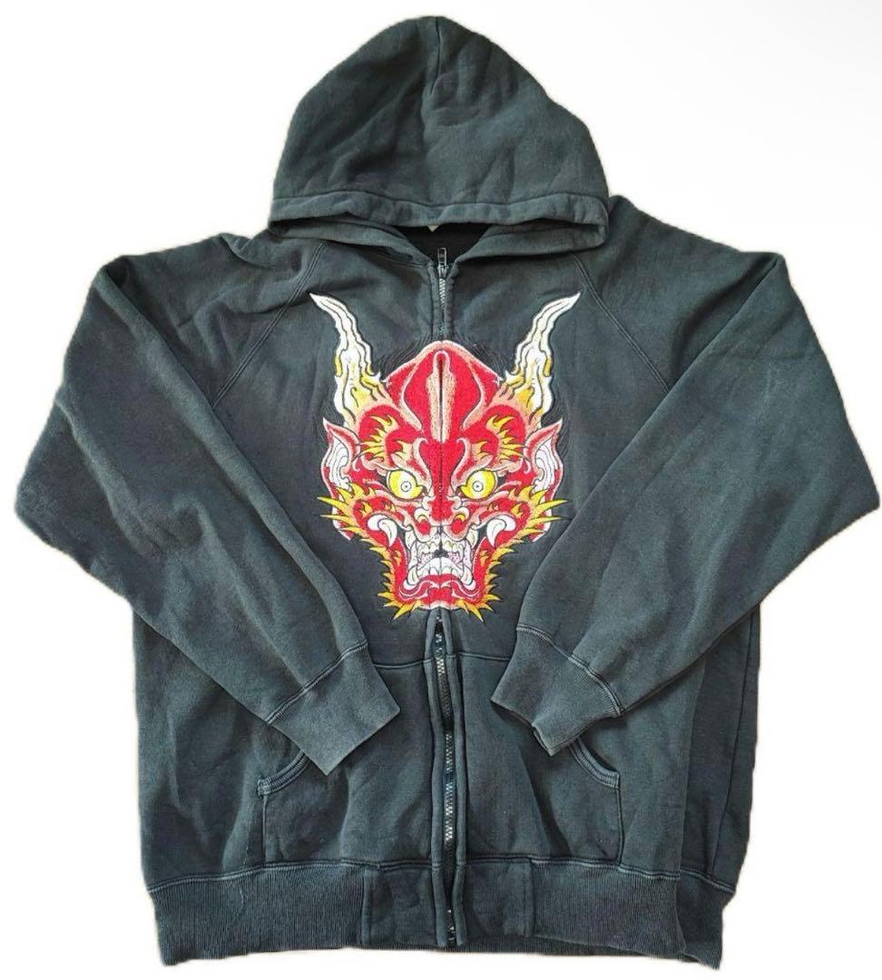 コアファイター　パーカー　フーディー　ワコマリア　和柄　般若　鬼　ヴィンテージ