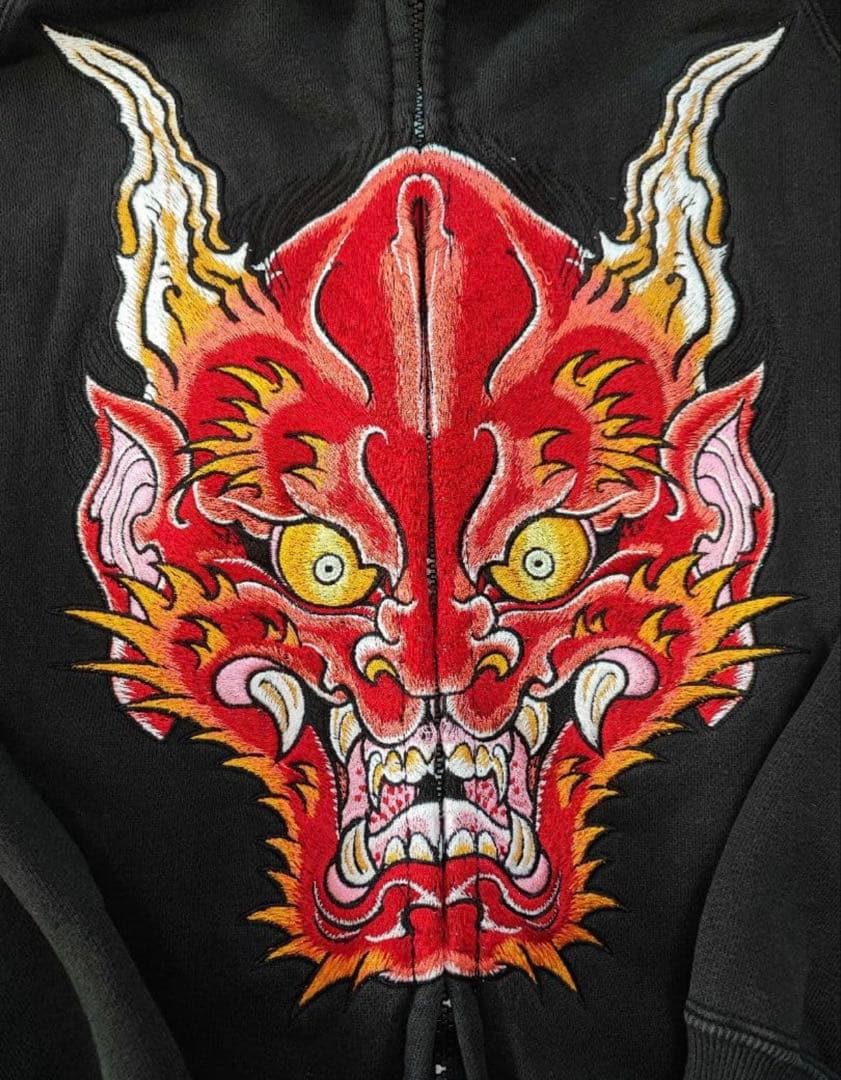 コアファイター　パーカー　フーディー　ワコマリア　和柄　般若　鬼　ヴィンテージ