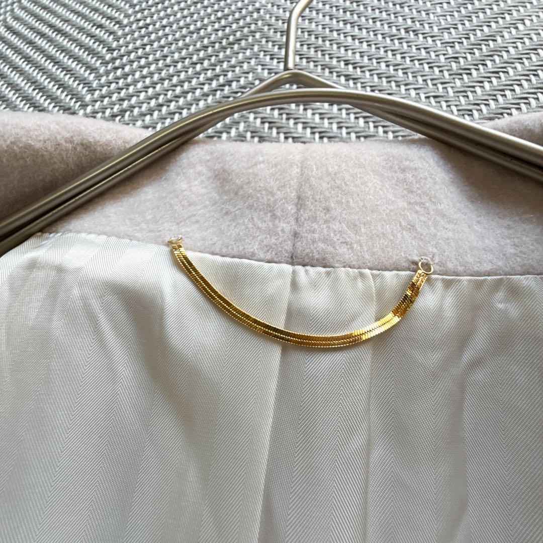 美品 ROPE プレミアムカシミヤショールカラーコート カシミヤ ベルト 38