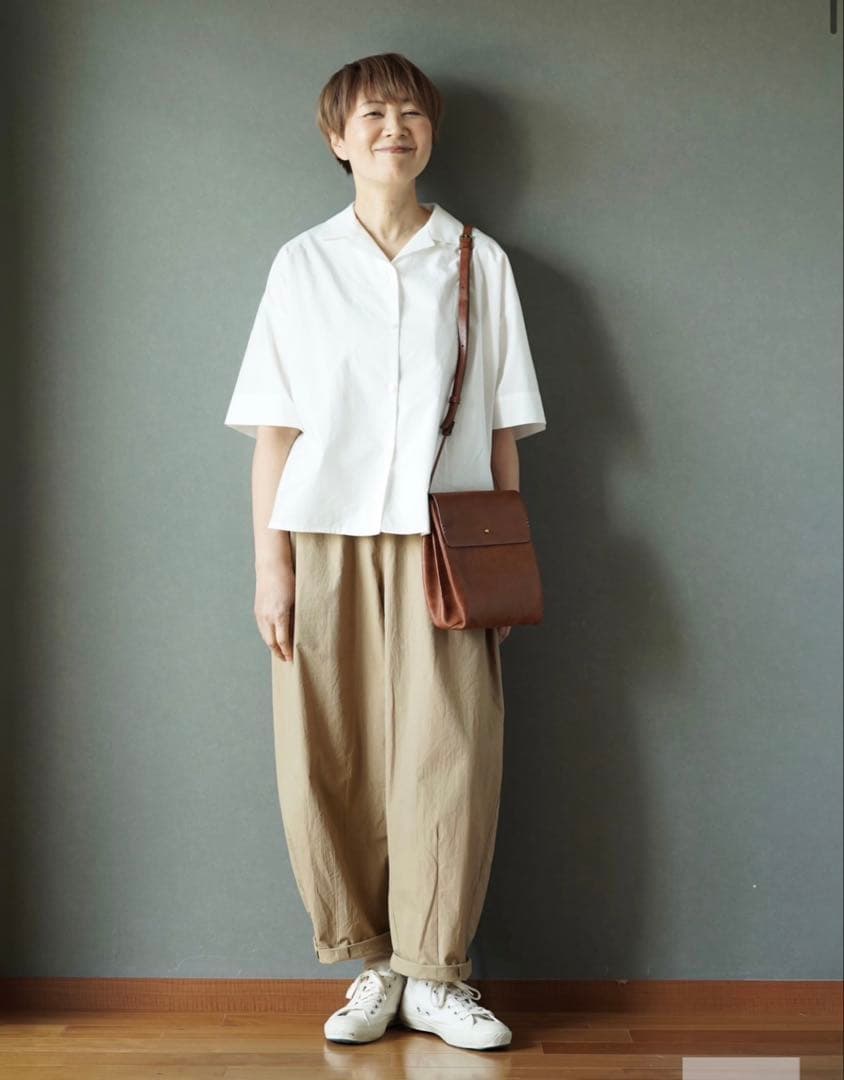 HUIS×金子敦子　すっぴんシャツ　シロ