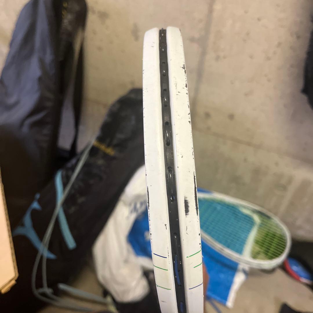 YONEX ナノフォース 8V 軟式用ラケット 白