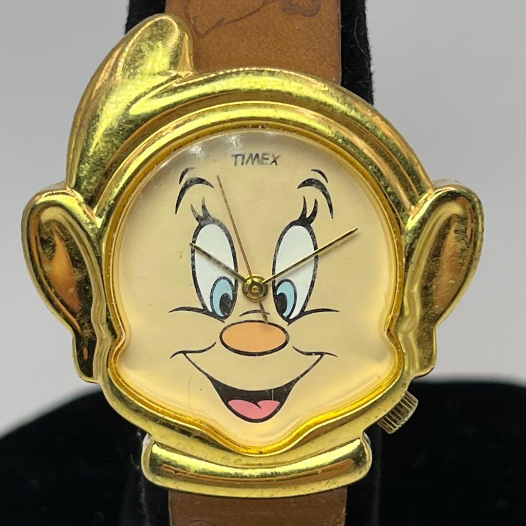 電池交換済 レア TIMEX タイメックス 七人の小人 おとぼけ 腕時計