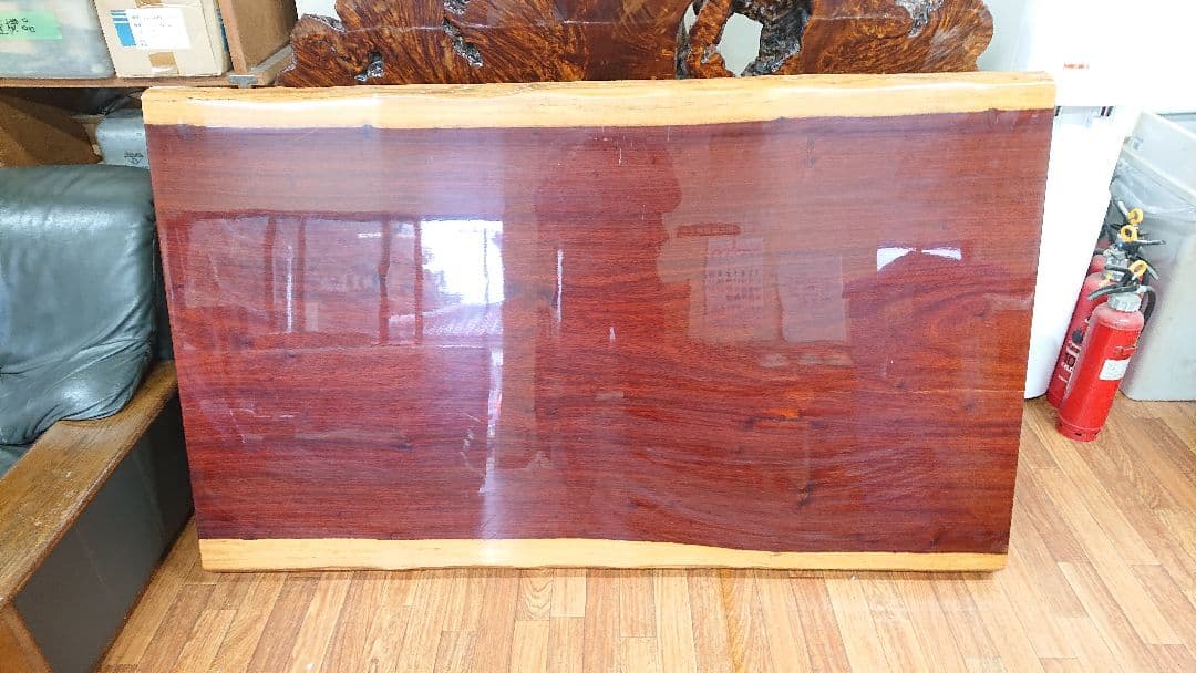 紅紫檀 一枚板 総無垢 座卓 座敷机 リビングテーブル ローテーブル