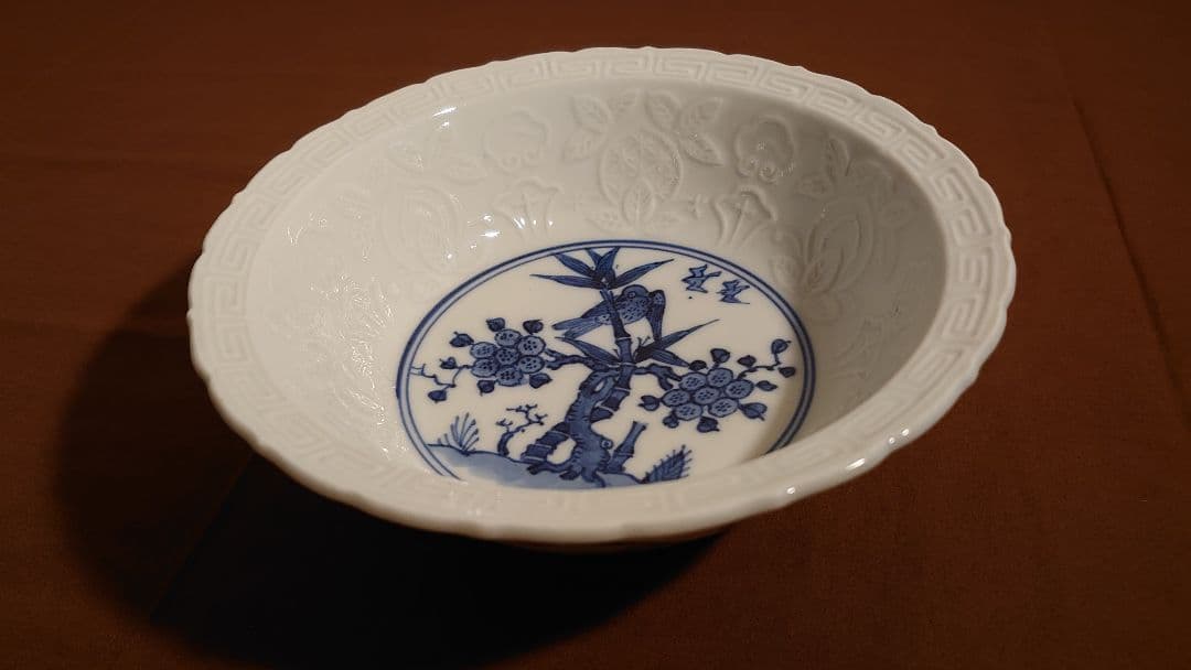 古九谷　九谷焼　菓子鉢　色絵　華の図　柿右衛門　１客