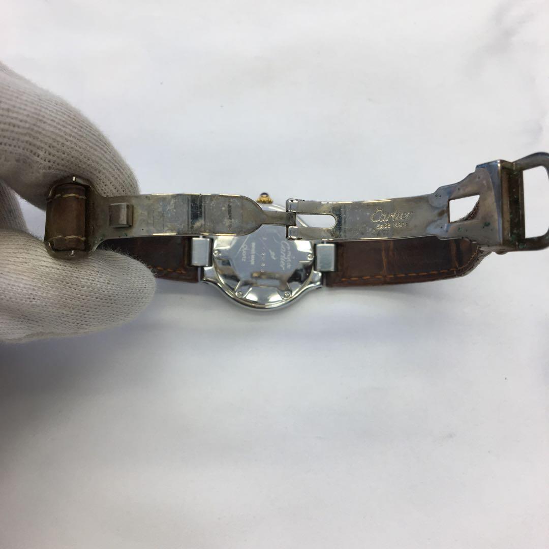 Cartier マスト21 ヴァンティアン レディースクォーツ腕時計 稼働品