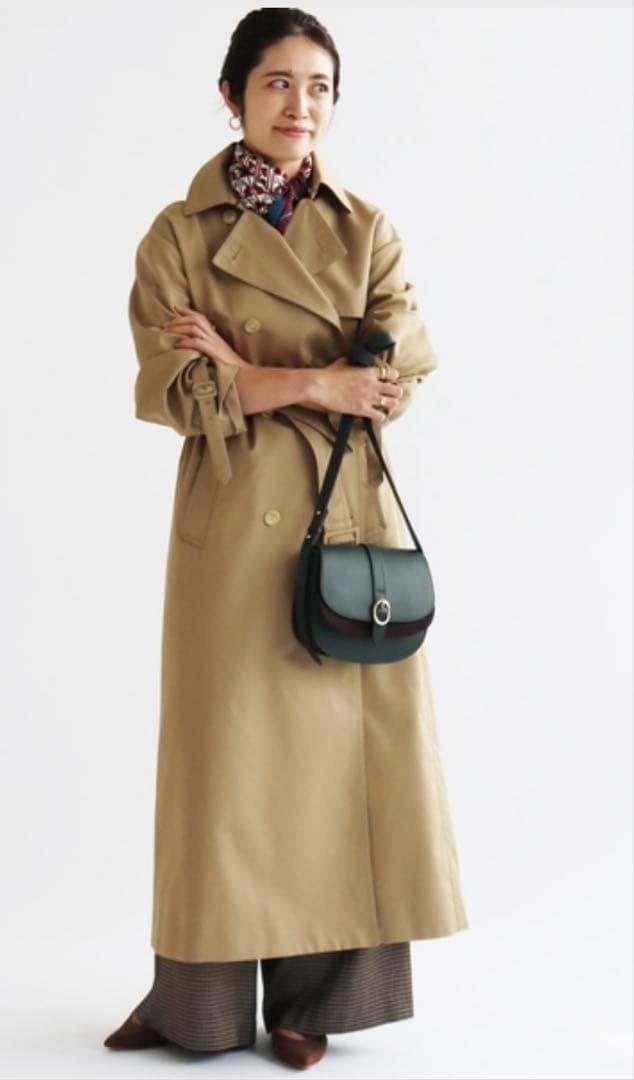 【定価5.8万】IENAオーバートレンチコート　38 ベージュ