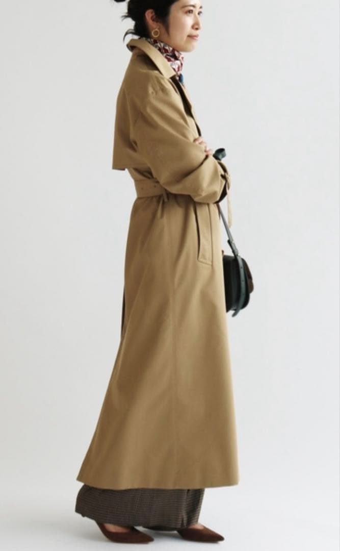 【定価5.8万】IENAオーバートレンチコート　38 ベージュ