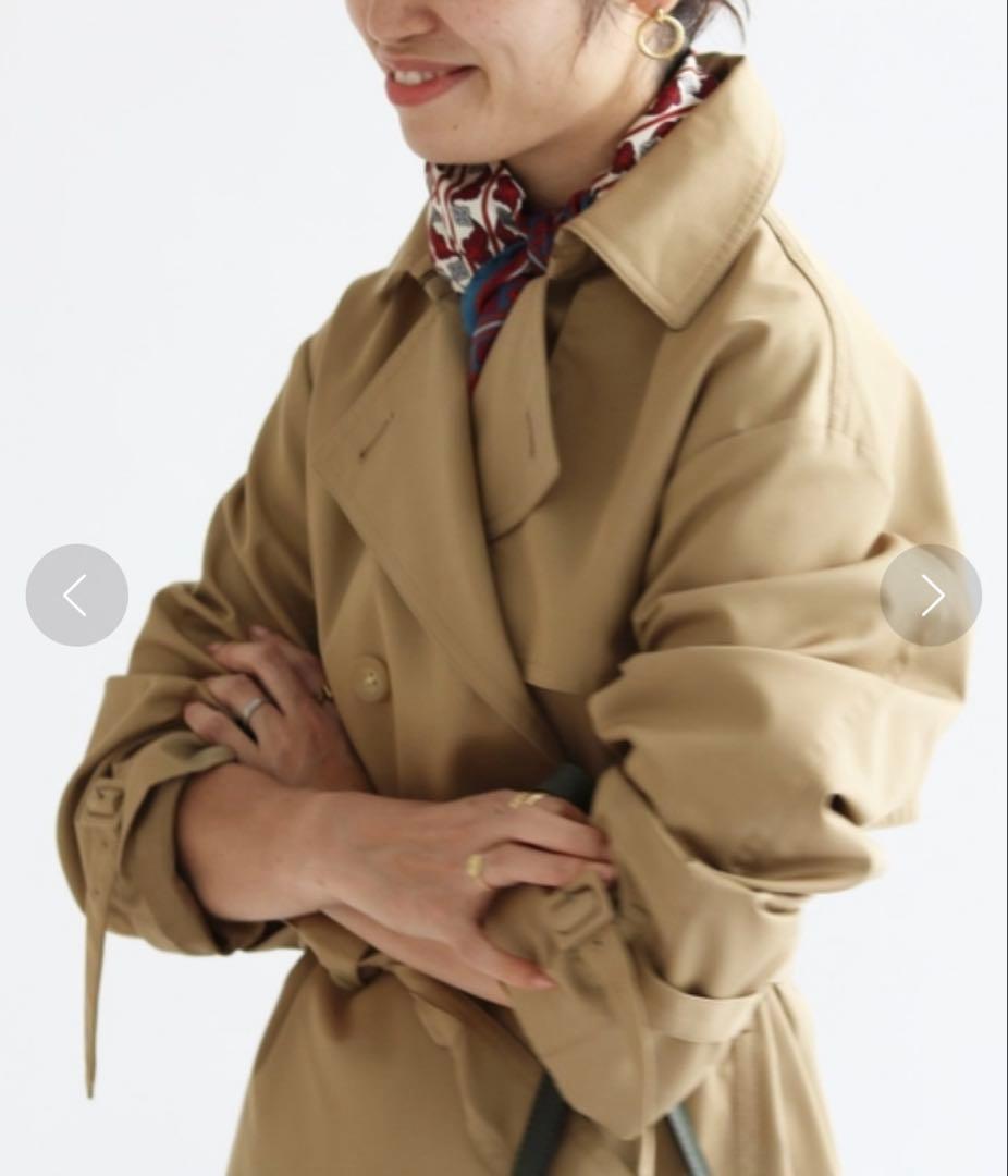 【定価5.8万】IENAオーバートレンチコート　38 ベージュ