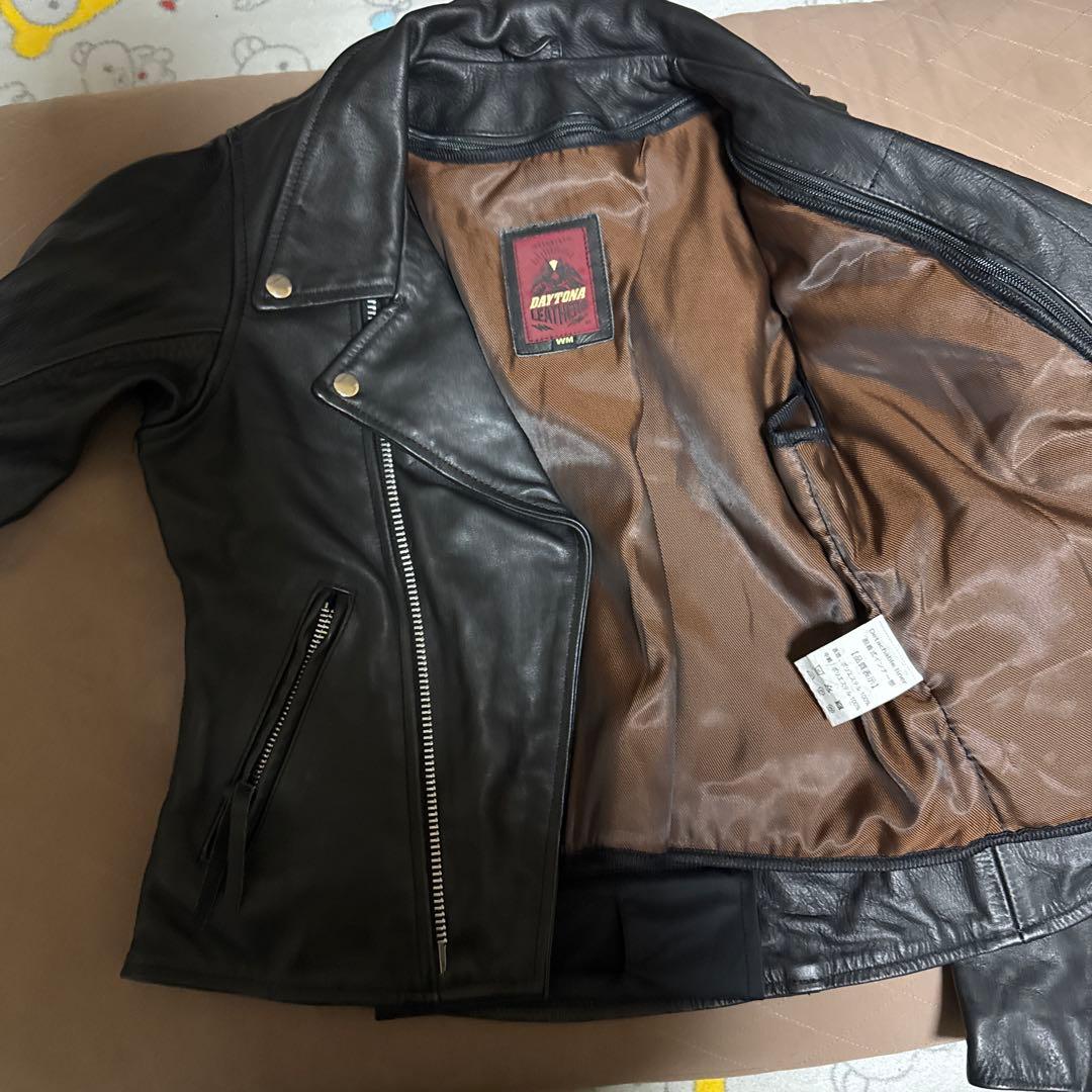 デイトナ　ブラック ダブルライダース レザージャケット　Mサイズ