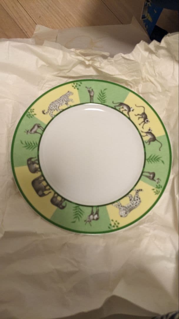 HERMES AFRiCA エルメス アフリカ プレート オレンジ＆グリーン