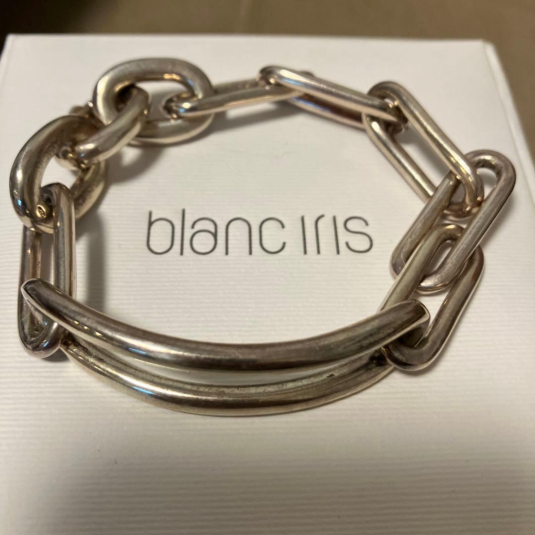 blanc iris シルバーチェーンブレスレット