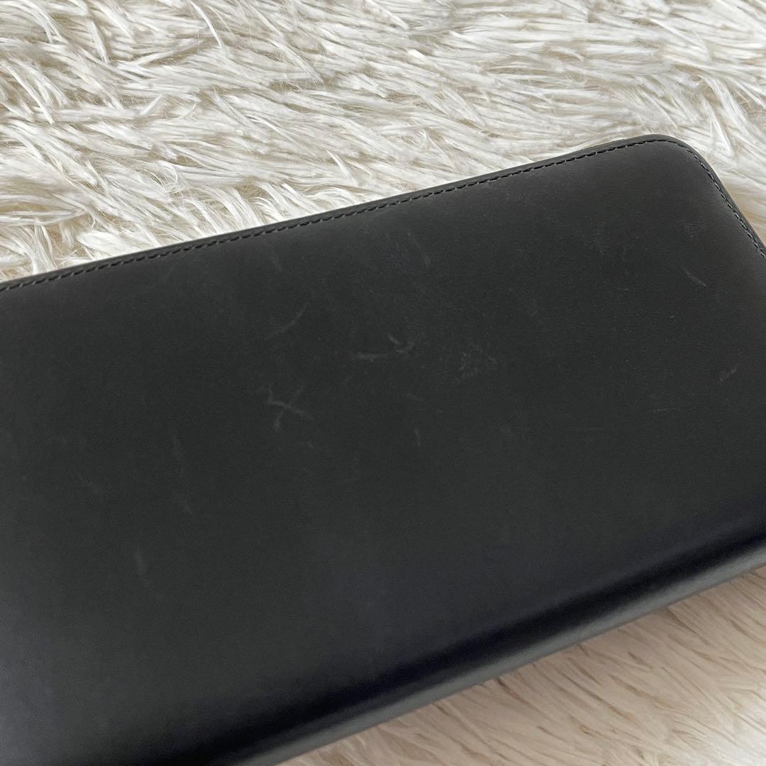美品✨ココマイスター 長財布 ラウンドジップ　ブラック　レザー