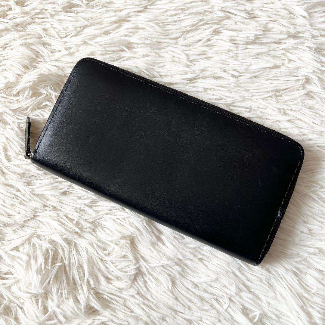 美品✨ココマイスター 長財布 ラウンドジップ　ブラック　レザー