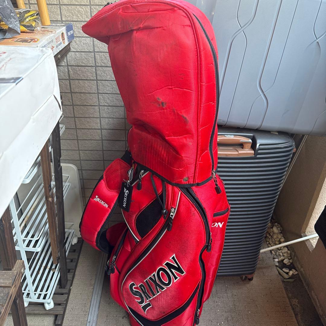 Srixon 赤色 キャディバッグ