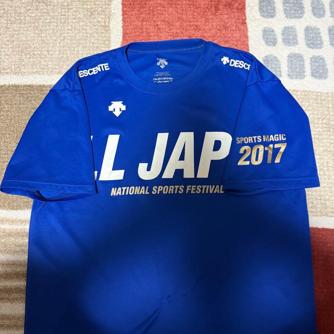 【極美品】ALLJAPAN 国体 デサント シャツ Oサイズ