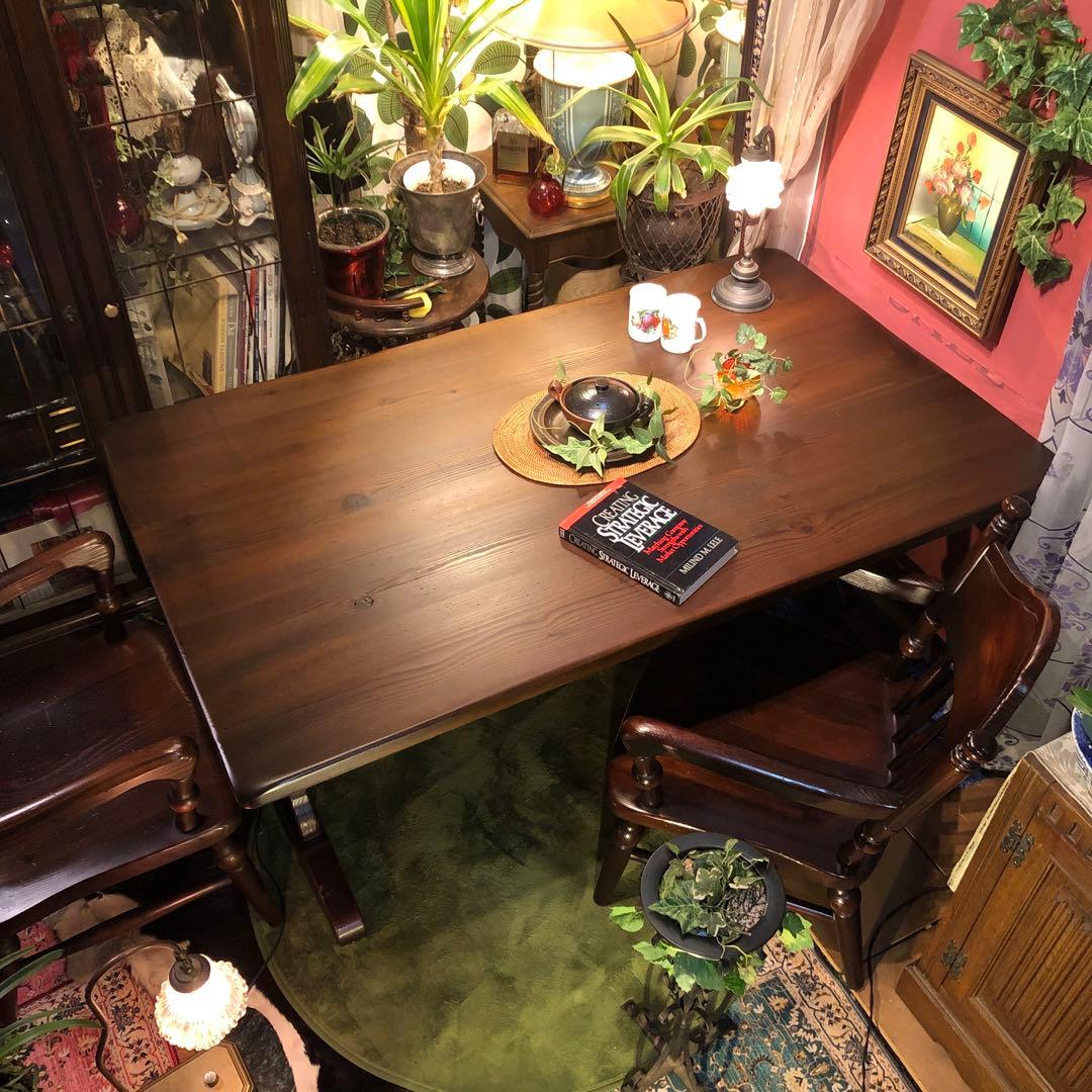 ヴィンテージ 飛騨産業 FRONTIER フロンティア ダイニングテーブル