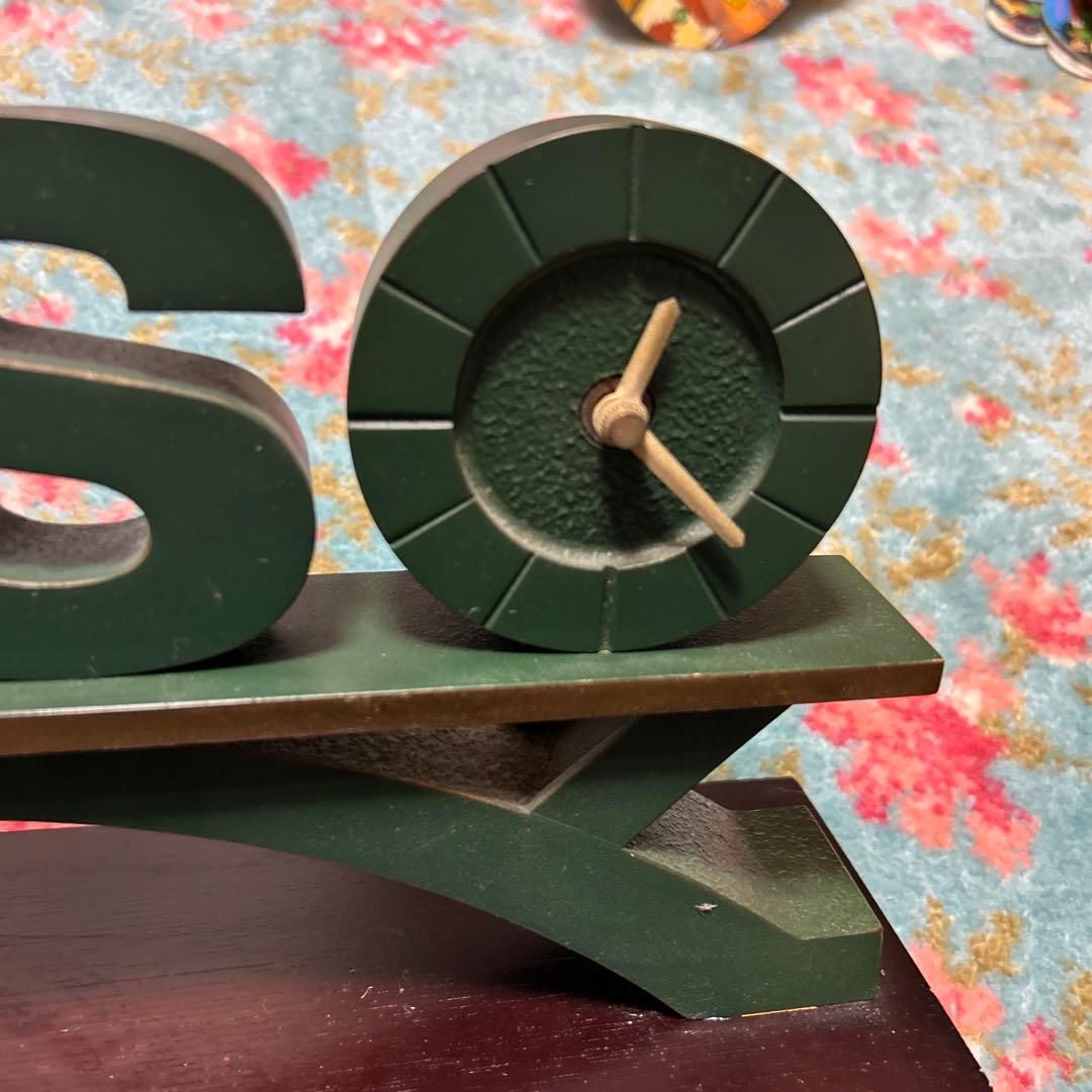 激レア エッソ ESSO 置き時計 契約20年記念 ENEOS エネオス