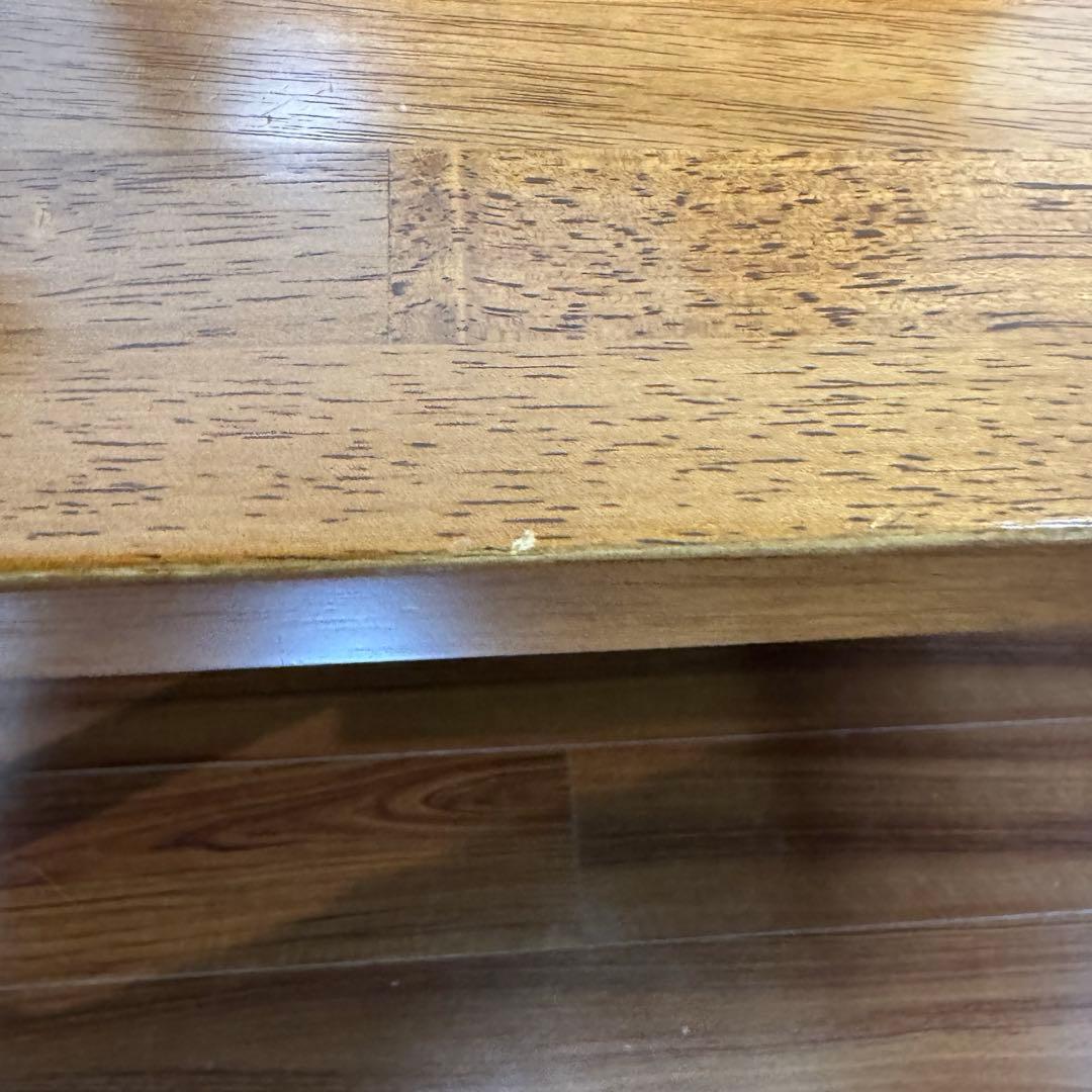 【大幅値下げ】kanademono ラバーウッドブラウン テーブル 140×80