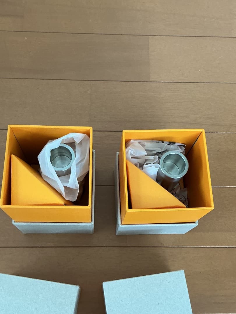 Fritz Hansen ステンレスキャンドルホルダー 2個セット