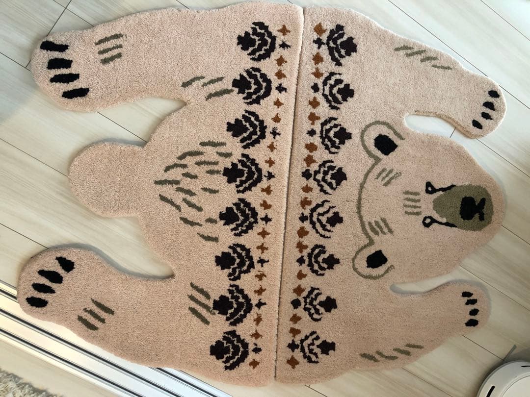 アニマルラグ シロクマ セパレートラグ